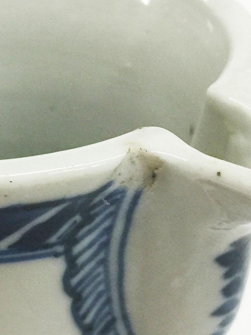 18th Century Blue and White Porcelain and Silver Chinese Jug, Kangxi, 1662-1722 For Sale 6