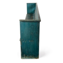 18th Century Blue Minimalist Church Pew