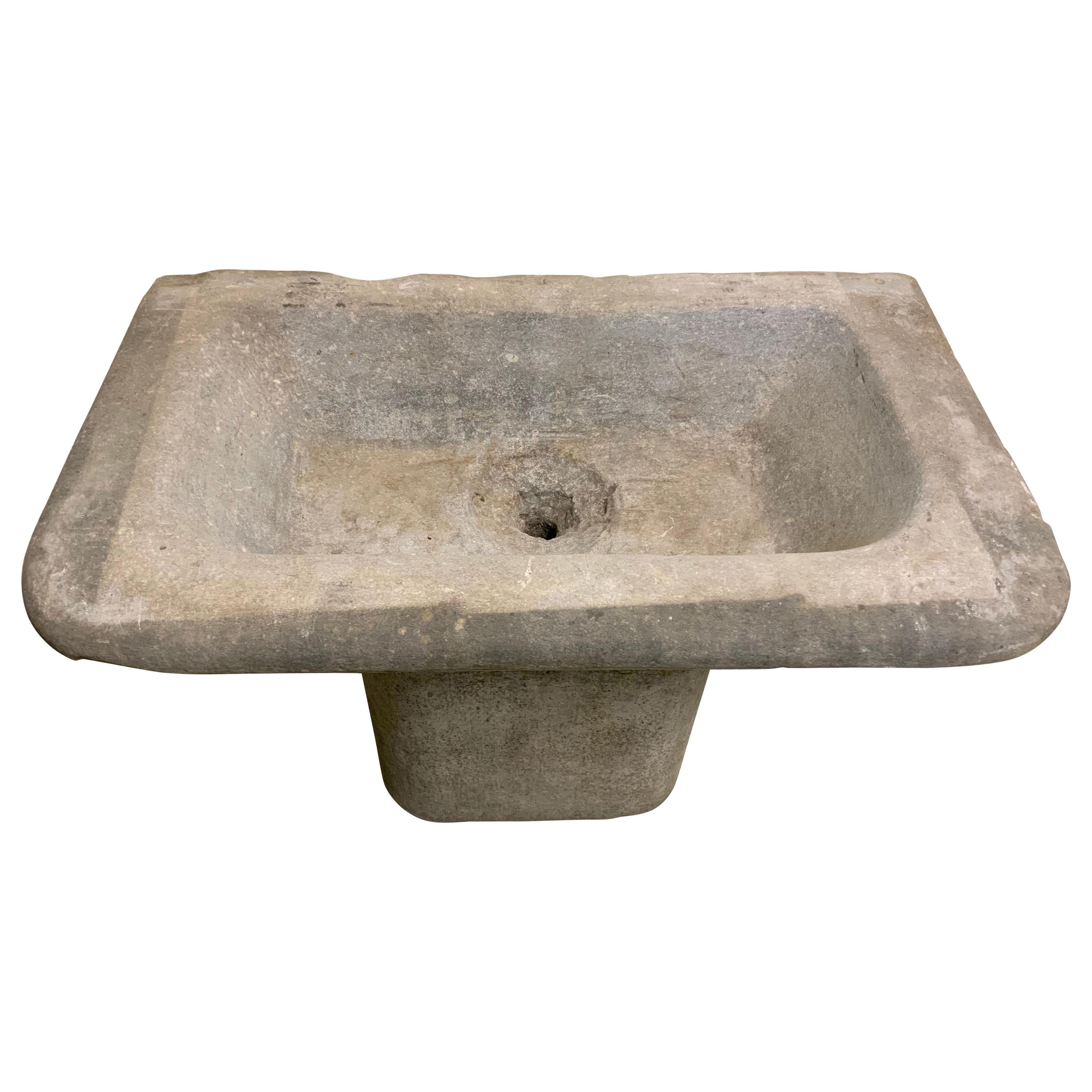 18th Century Bluestone Farmhouse Sink from Belgium