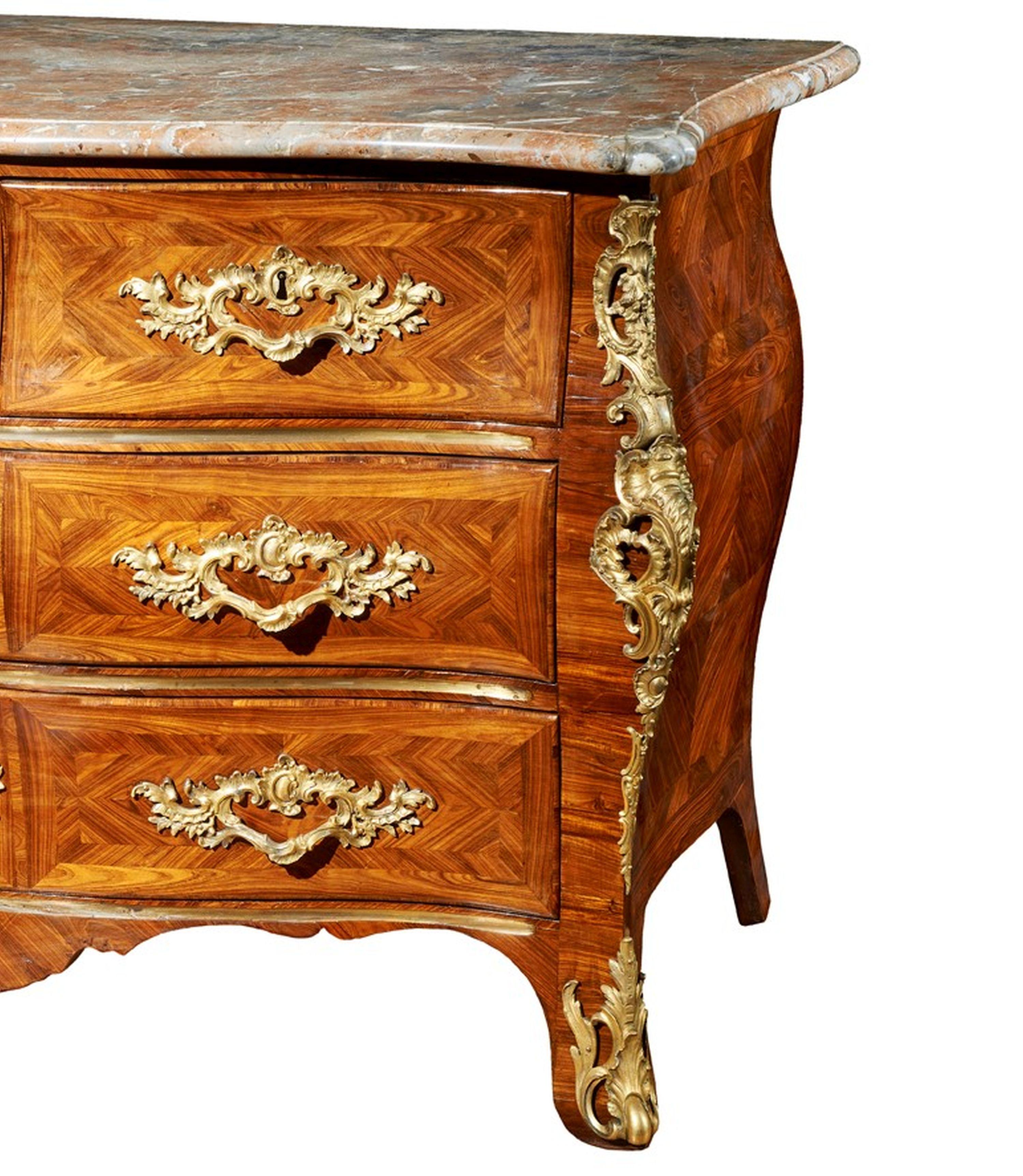 18th Century Bois De Violette Louis XV French Chest of Drawers 4
