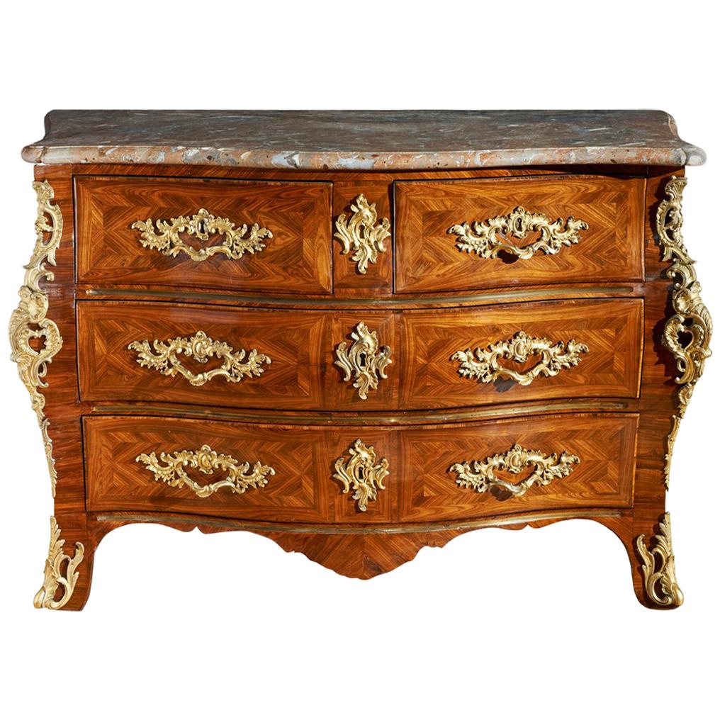 18th Century Bois De Violette Louis XV French Chest of Drawers