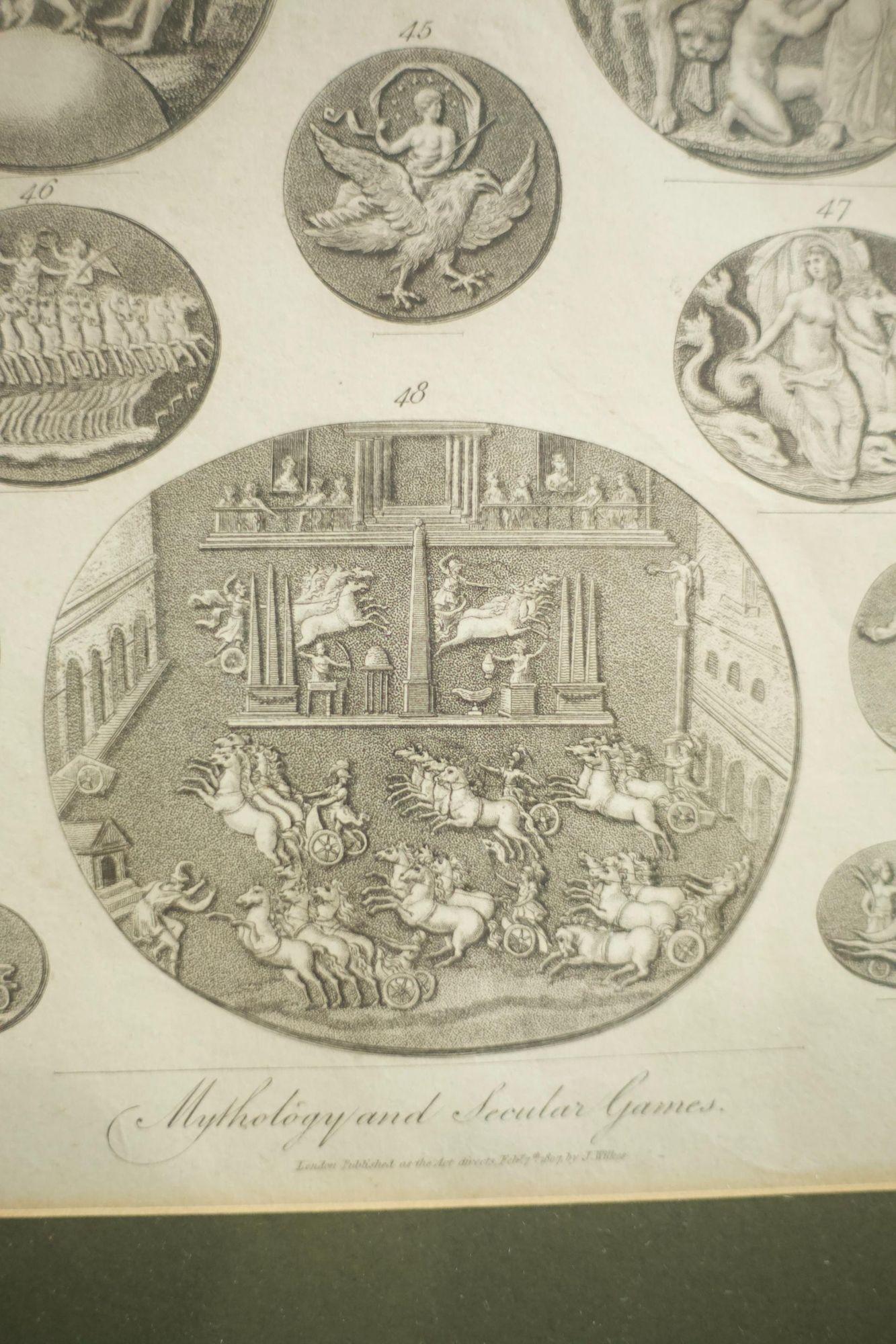 18th century book plate of intaglio's In Excellent Condition For Sale In Malton, GB