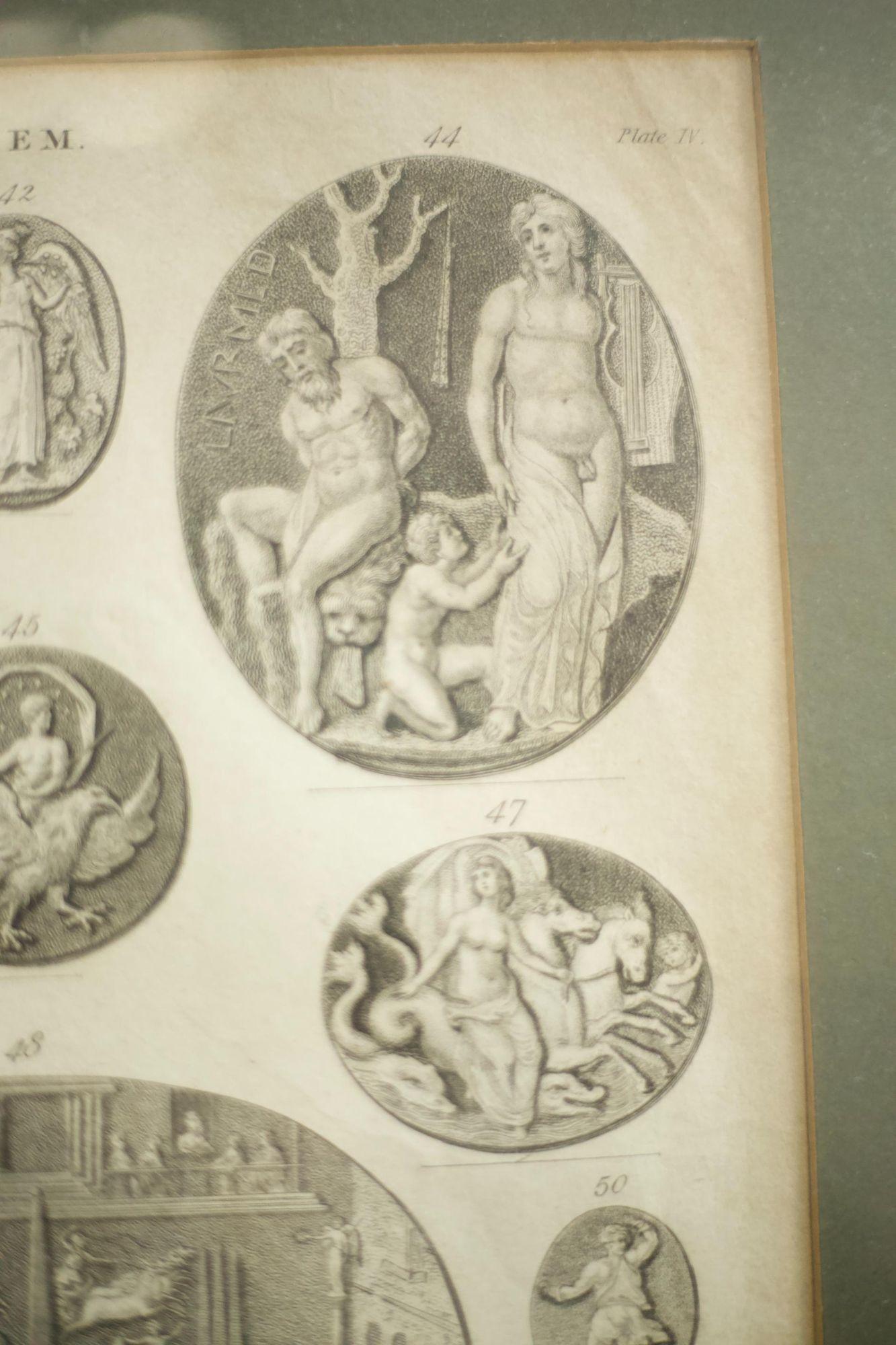 18th Century and Earlier 18th century book plate of intaglio's For Sale