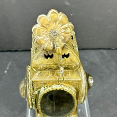 18th Century Brass Barn Portable Lantern Candlelight