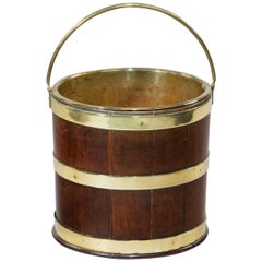 18th Century Brass Bound Bucket