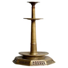 18th Century Brass Candlestick