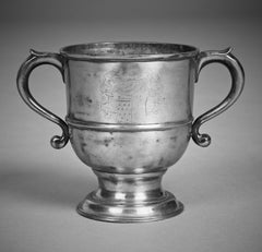 18th Century Brass Loving Cup, Arms of the Westons of Sutton Place, circa 1730