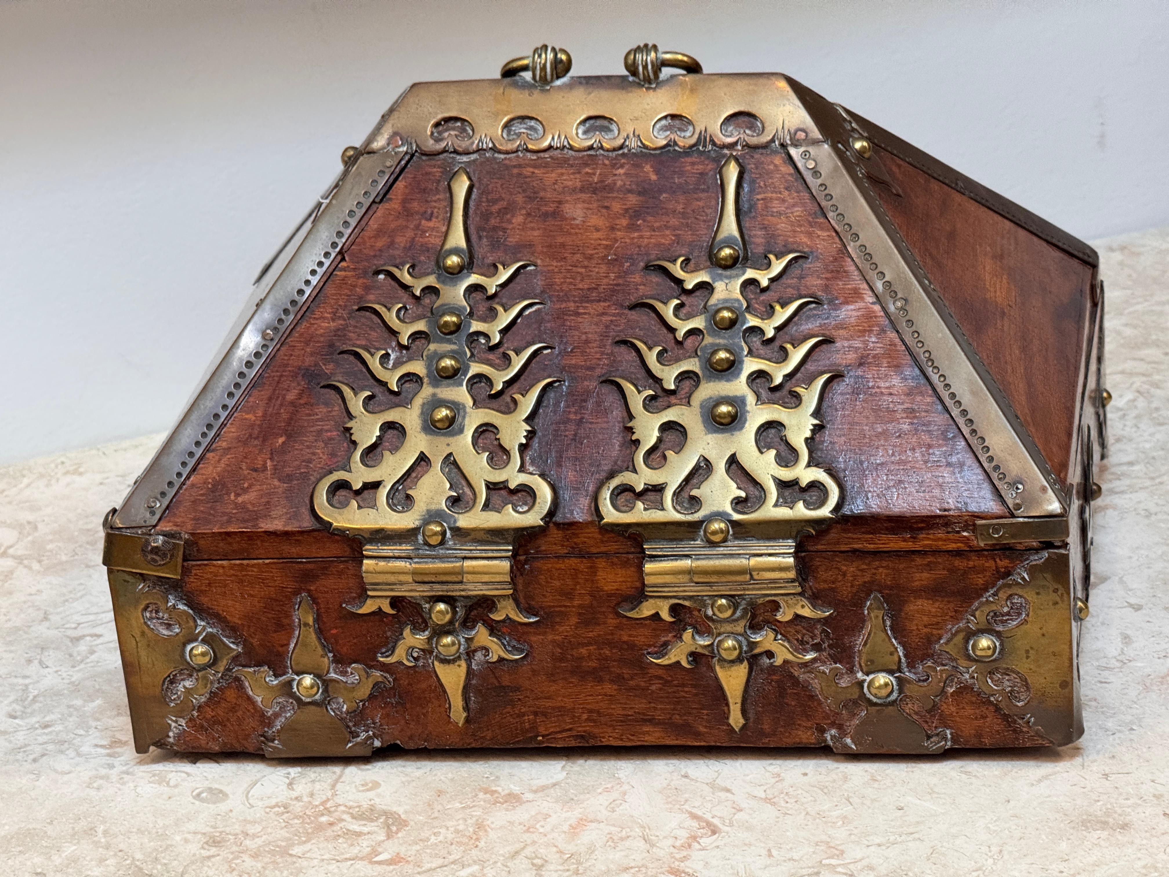 18th Century Brass Mounted and Lacquered 