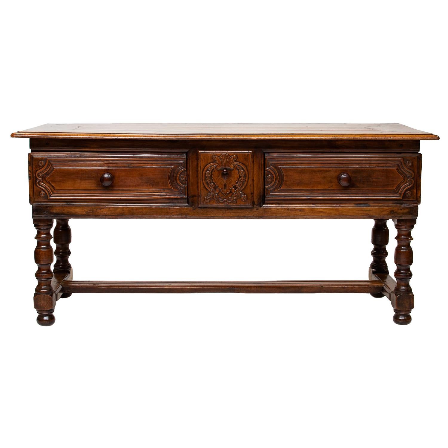 18th Century Breton Cherrywood Table For Sale