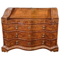 Antique 18th century briar veneered flap