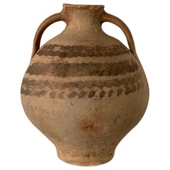 18th Century Bridal Jug Picher "Cantaro" from Calanda, Spain, Terracotta Vase