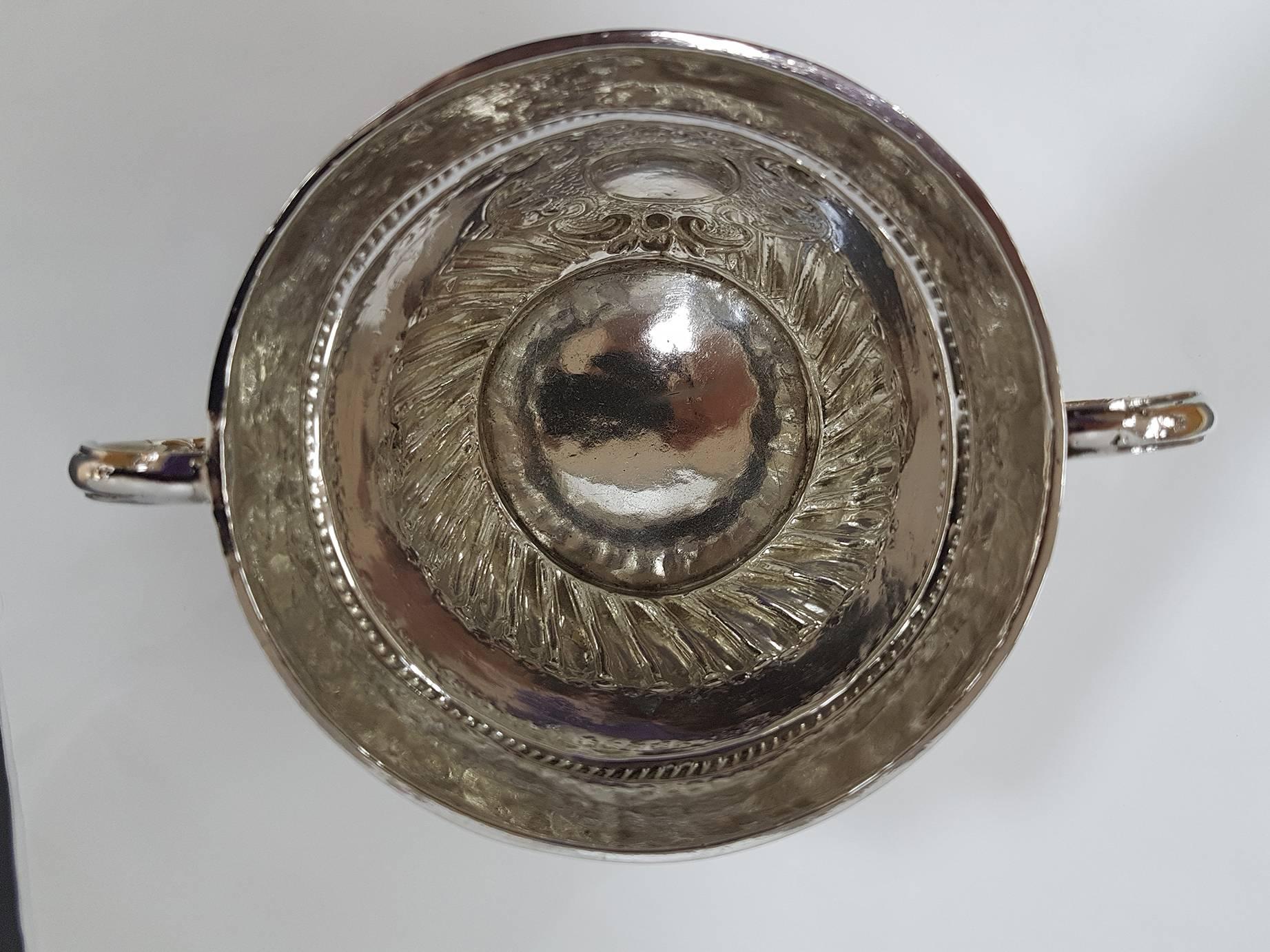 18th Century Britannia Standard Silver Porringer, Antique Queen Anne 7