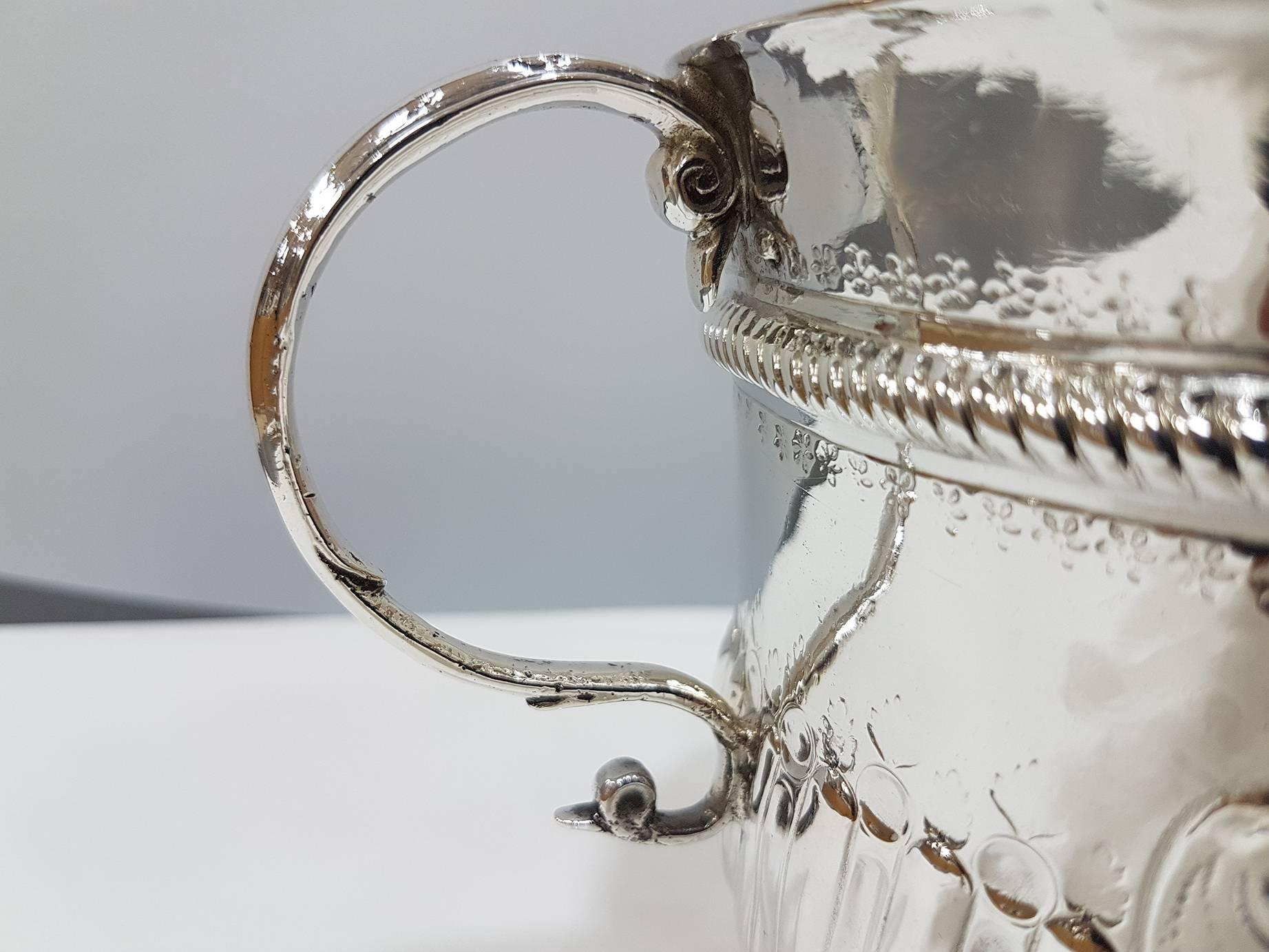 18th Century Britannia Standard Silver Porringer, Antique Queen Anne 1