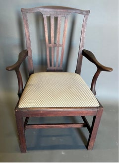 Britischer Mahagoni-Sessel aus dem 18. Jahrhundert