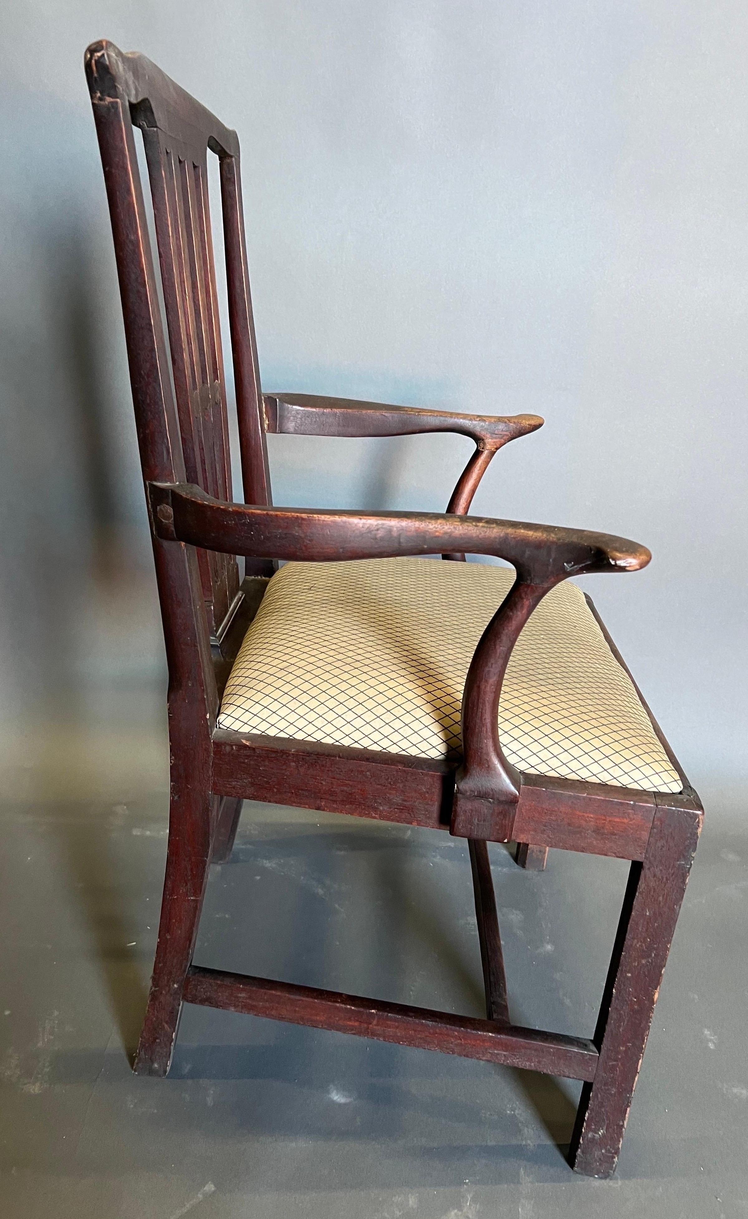 18th century British mahogany armchair  For Sale 1
