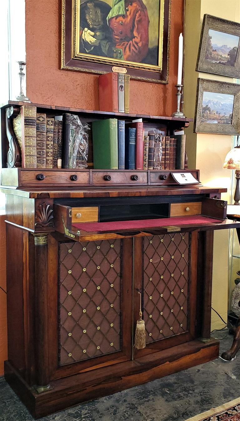 18th Century British Regency Bureau Chiffonier in Manner of Gillows For Sale 7