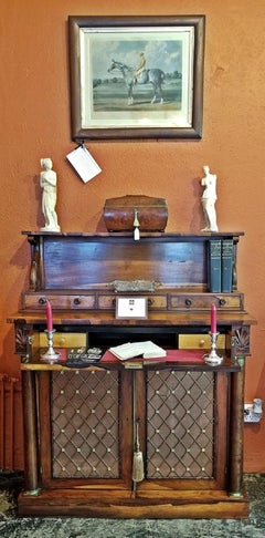 18th Century British Regency Bureau Chiffonier in Manner of Gillows