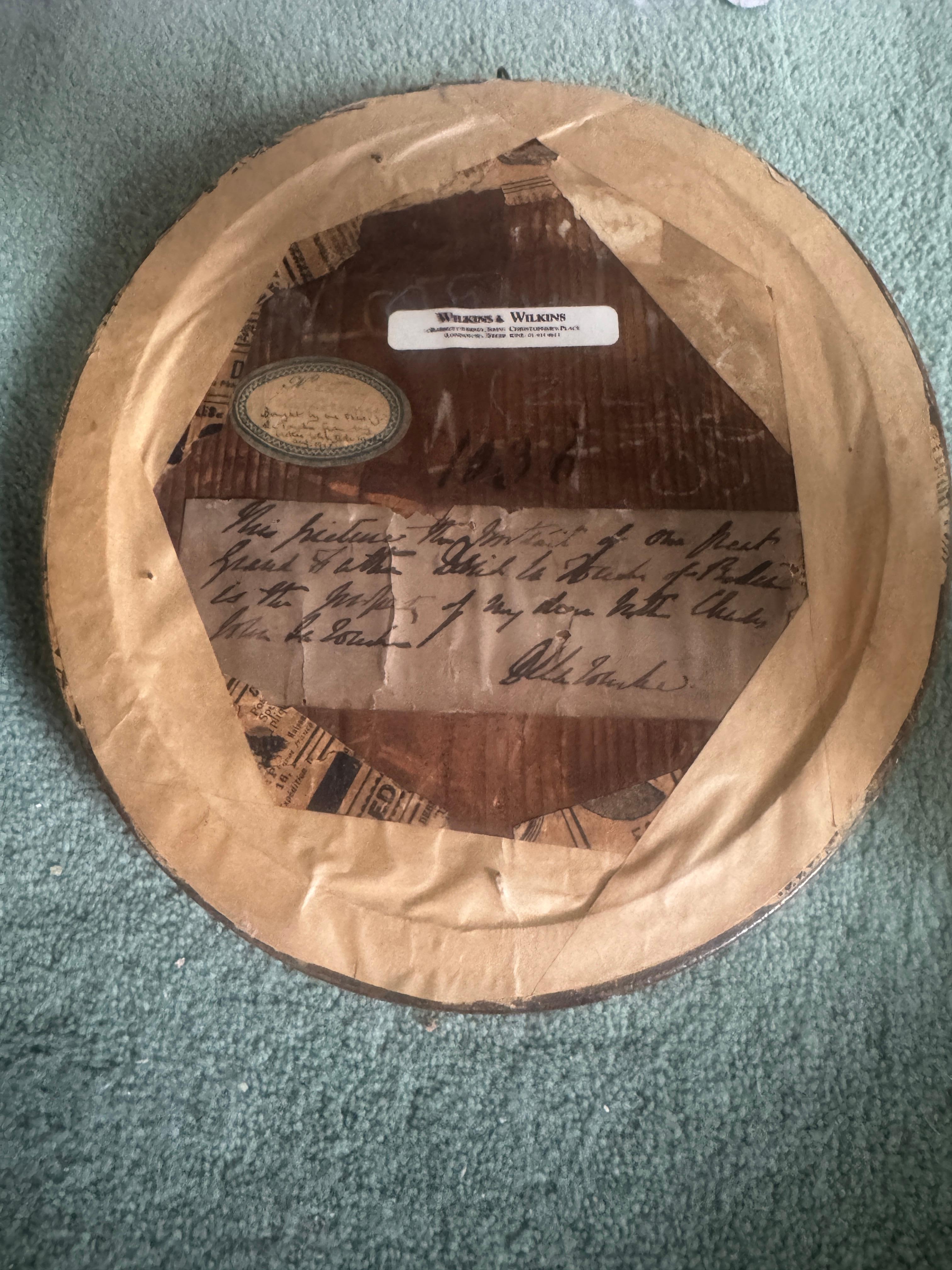 Peint à la main École britannique du XVIIIe siècle, Portrait d'un gentleman en vente