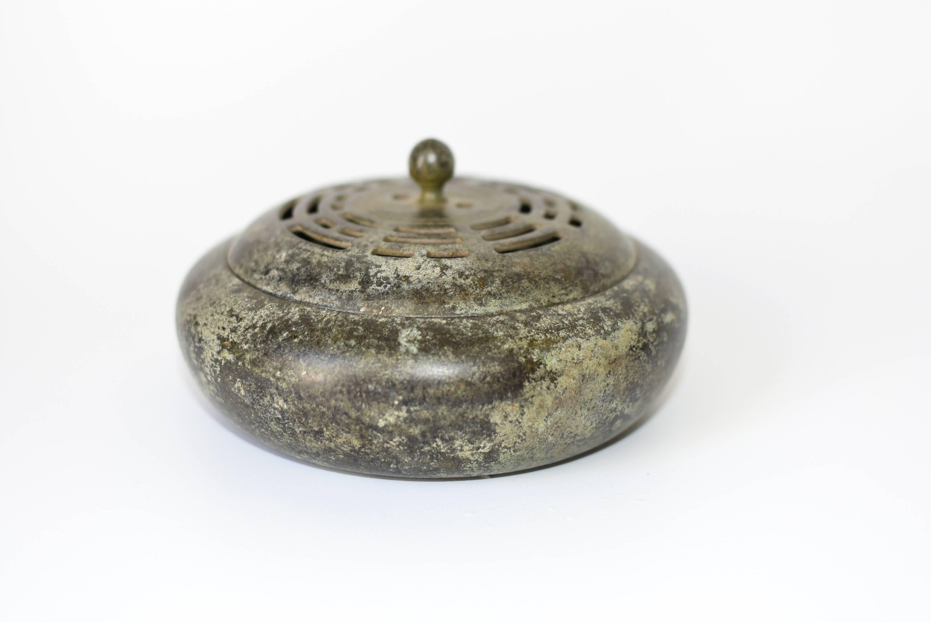 Qing 18th Century Bronze Censer, Signed Qian Long Period, Zen Incense Burner