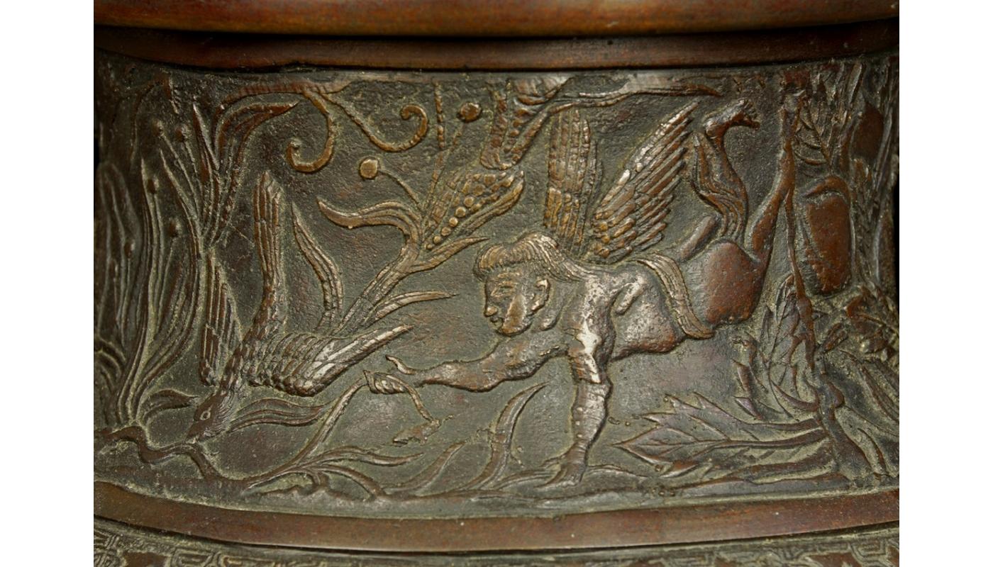 18th Century Bronze China Censer 8