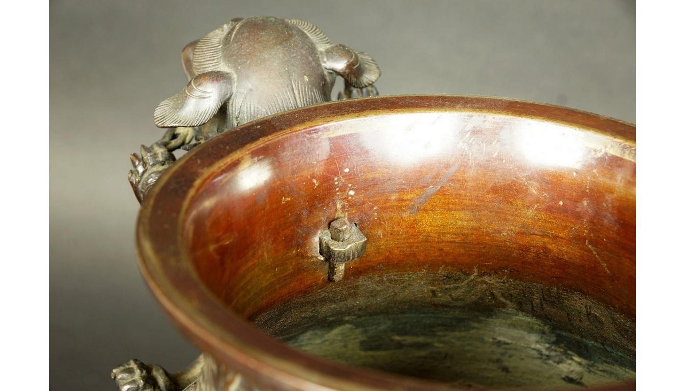 18th Century Bronze China Censer 12