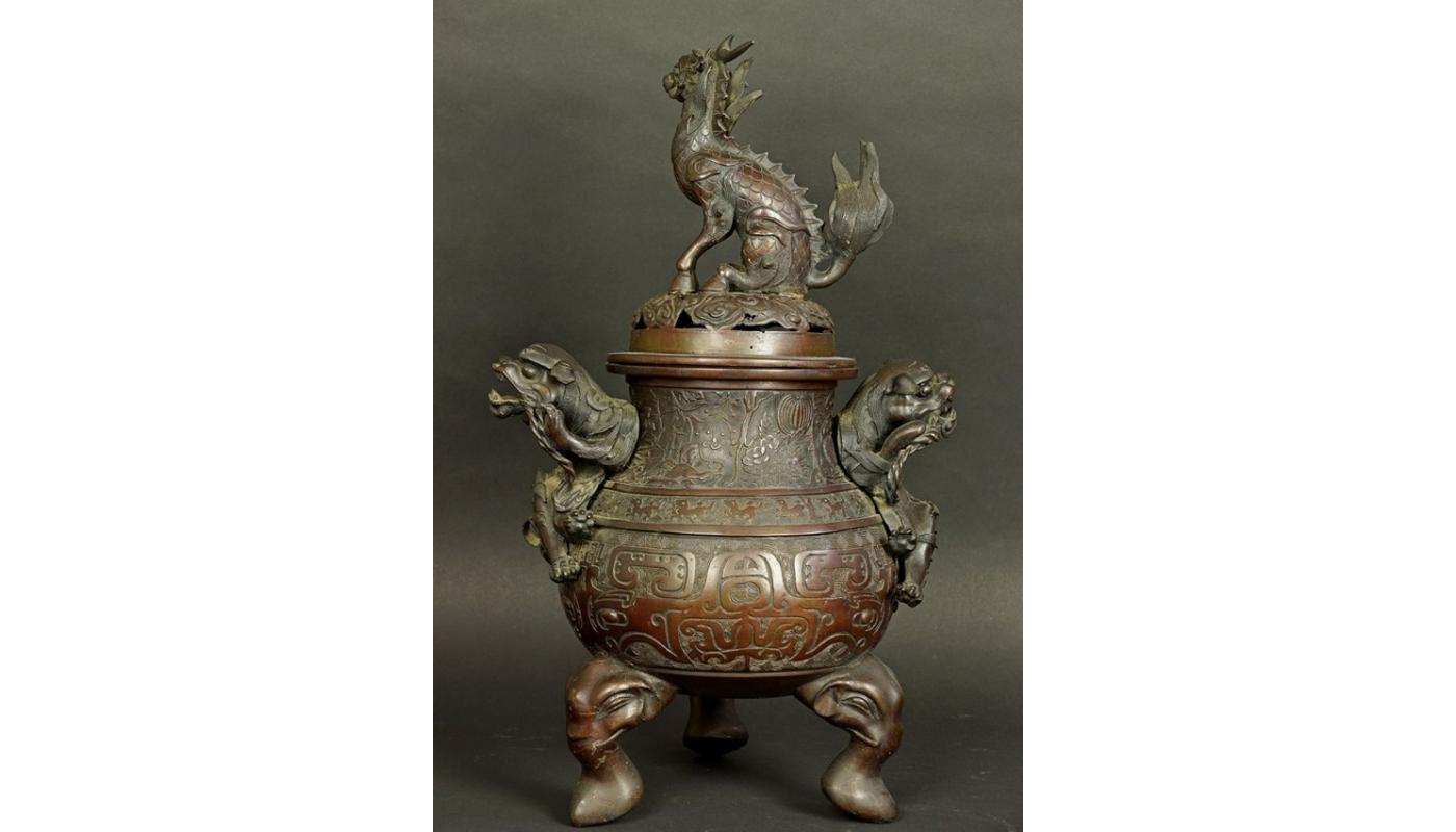 18th Century Bronze China Censer In Good Condition In Liverpool, GB