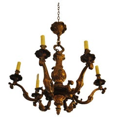 18th Century Bronze Louis XV Chandelier