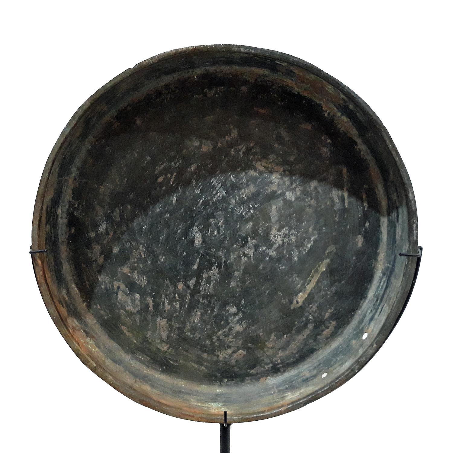 18th Century Bronze Mirror / Tray from Thailand In Good Condition In New York, NY