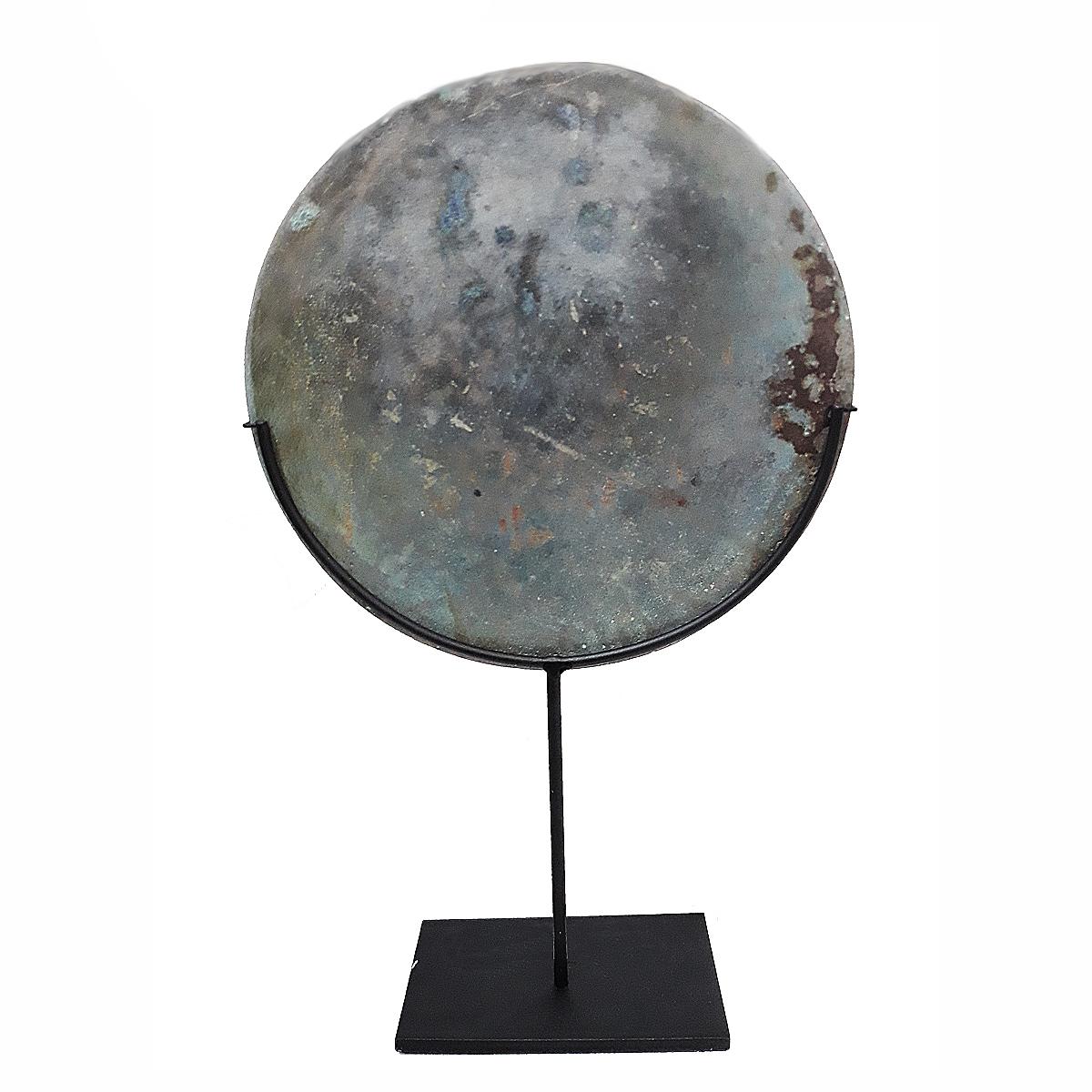Patinated 18th Century Bronze Mirrors from Thailand