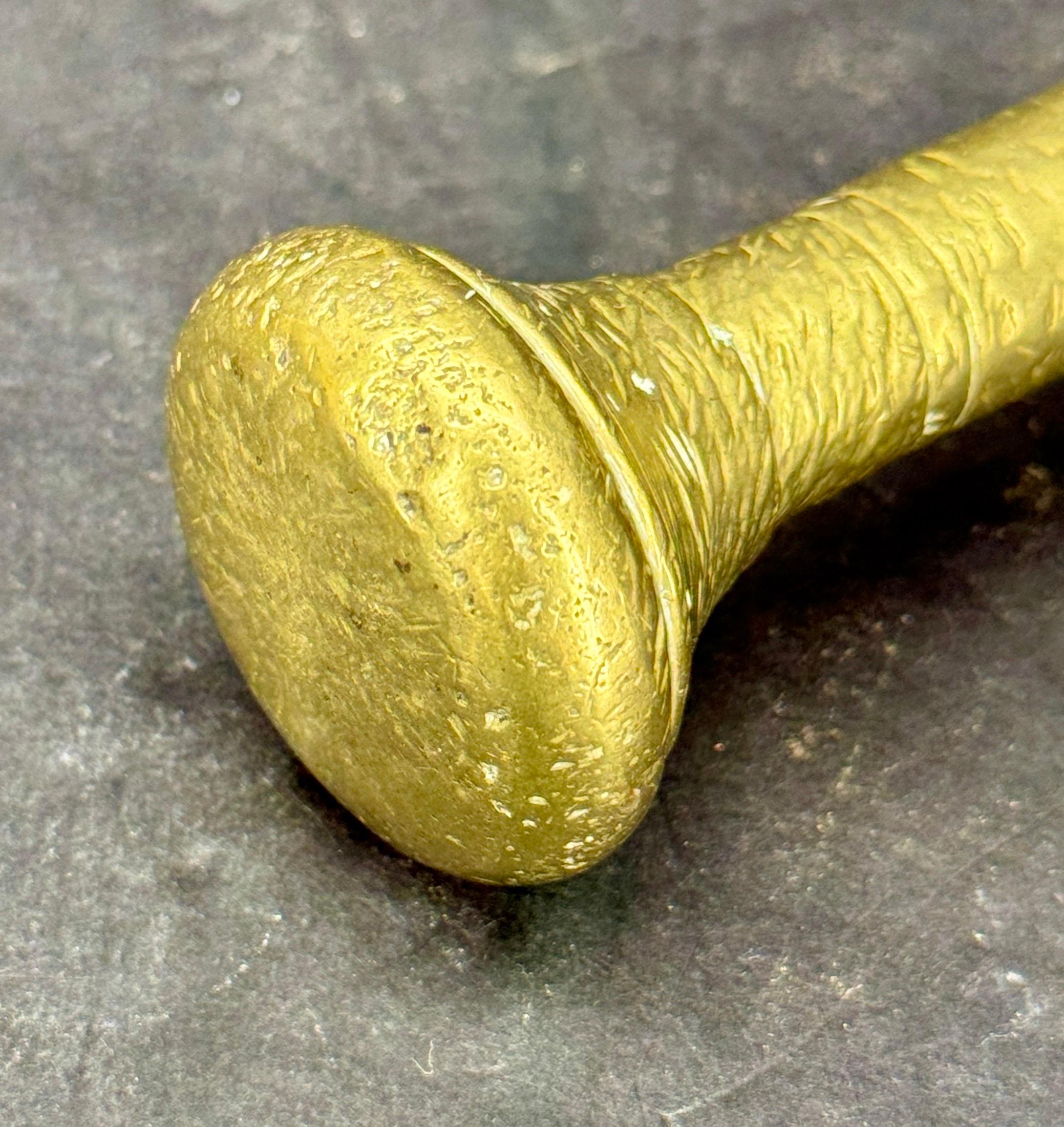 18th Century Bronze Mortar with Pestle Apothecary Set For Sale 5