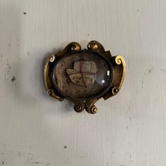 18th Century Bronze Reliquary, Louis XV Period, Antique Seal