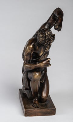 18th Century Bronze Sculpture of a Young Bacchus in the style of Ponce Jacquiot
