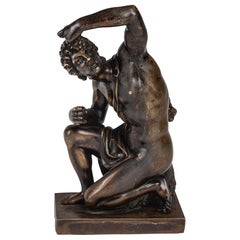 18th Century Bronze Sculpture of a Young Bacchus in the style of Ponce Jacquiot