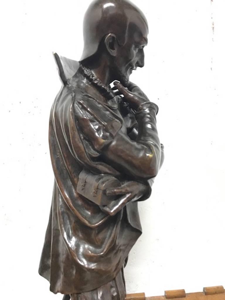 19th Century 18th Century Bronze Statue of a Shakespearian Character For Sale