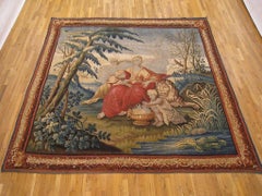 18th Century Brussels Mythological Tapestry, with the Change of Seasons