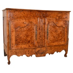 Buffet in radica di olmo del XVIII secolo proveniente dalla Francia