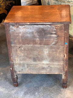 18th Century Burl Walnut Two Drawer Commode