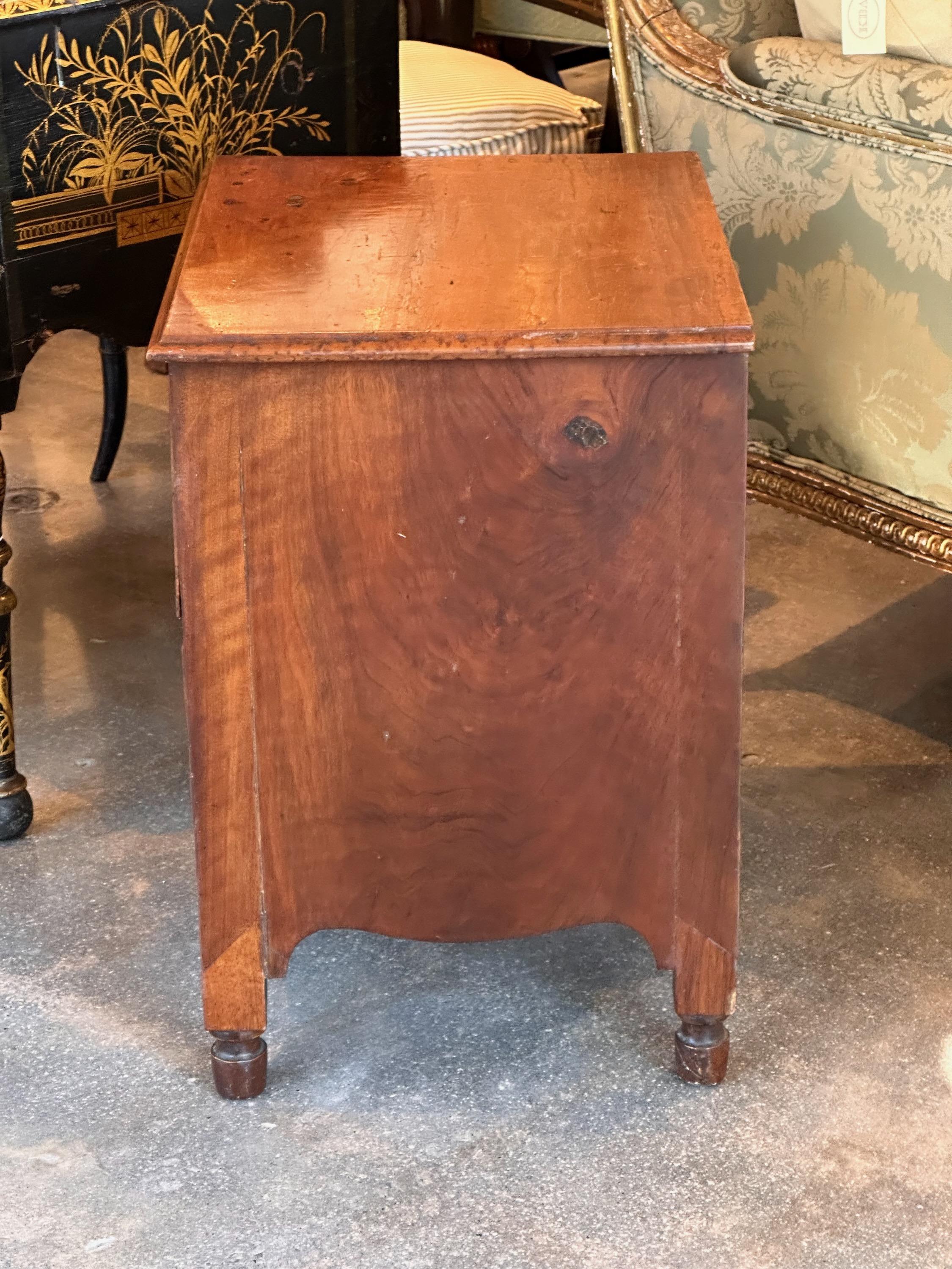 Italian 18th Century Burl Walnut Two Drawer Commode For Sale