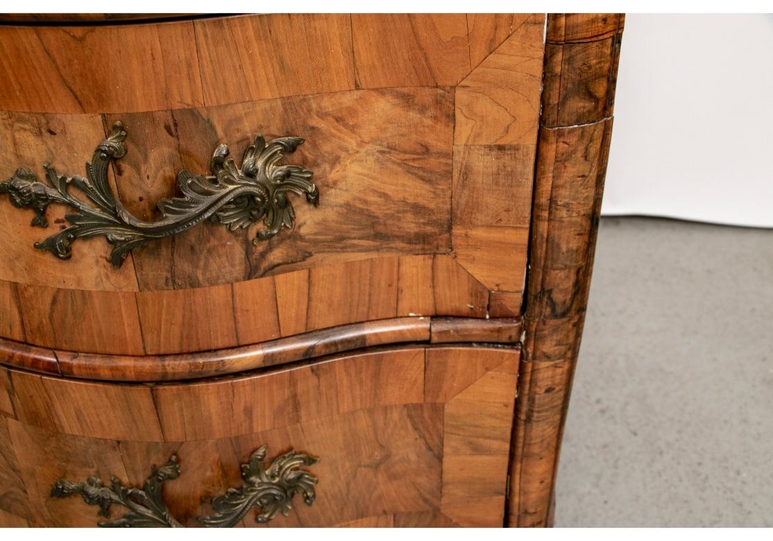 18th Century Burled Serpentine Chest 6