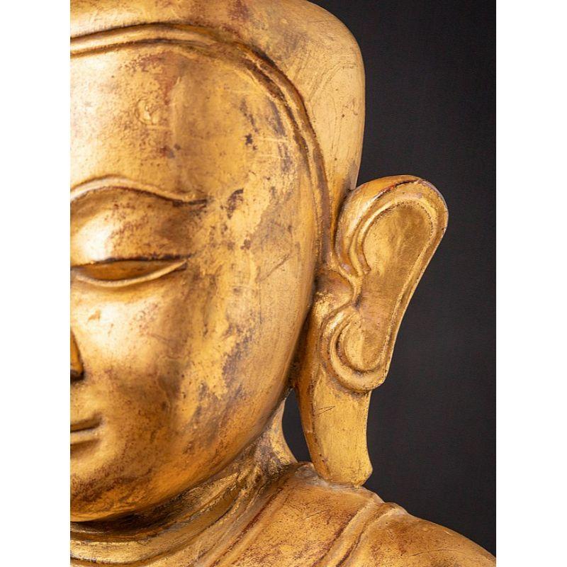 Birmanische Shan-Buddha-Statue des 18. Jahrhunderts aus Burma im Angebot 6