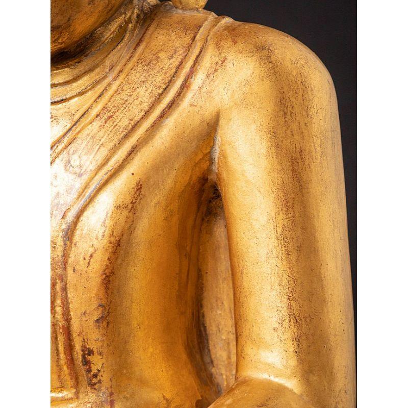 Birmanische Shan-Buddha-Statue des 18. Jahrhunderts aus Burma im Angebot 7
