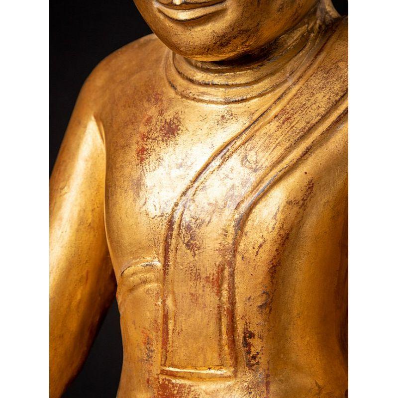 Birmanische Shan-Buddha-Statue des 18. Jahrhunderts aus Burma im Angebot 8