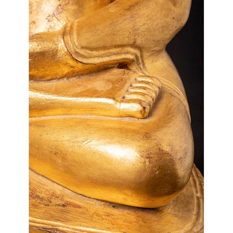 Birmanische Shan-Buddha-Statue des 18. Jahrhunderts aus Burma im Angebot 11