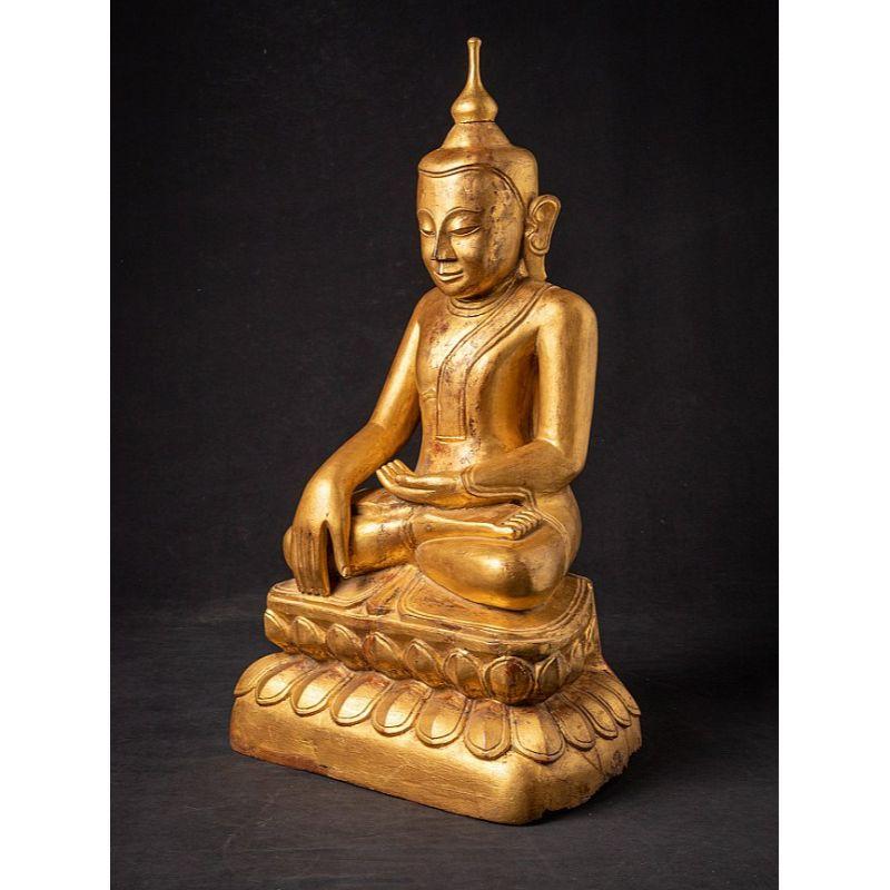 18th Century and Earlier 18th Century Burmese Shan Buddha Statue from Burma For Sale