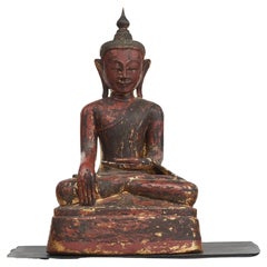 18th Century Burmese Shan Style Lacquered Buddha