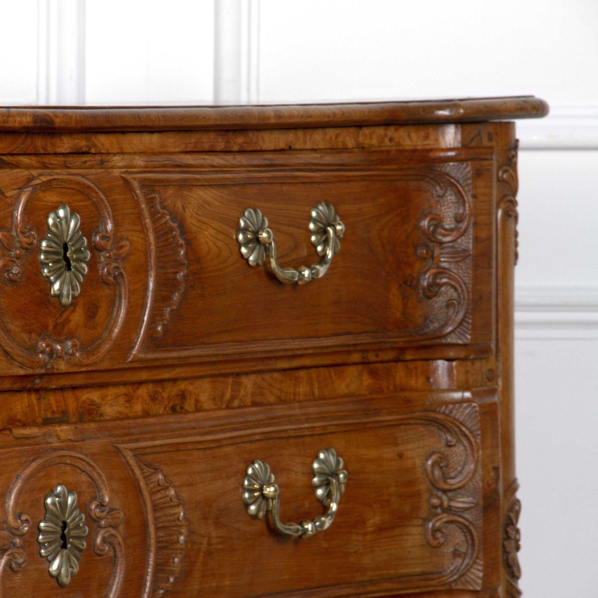 Country 18th Century Burr Ash Commode For Sale