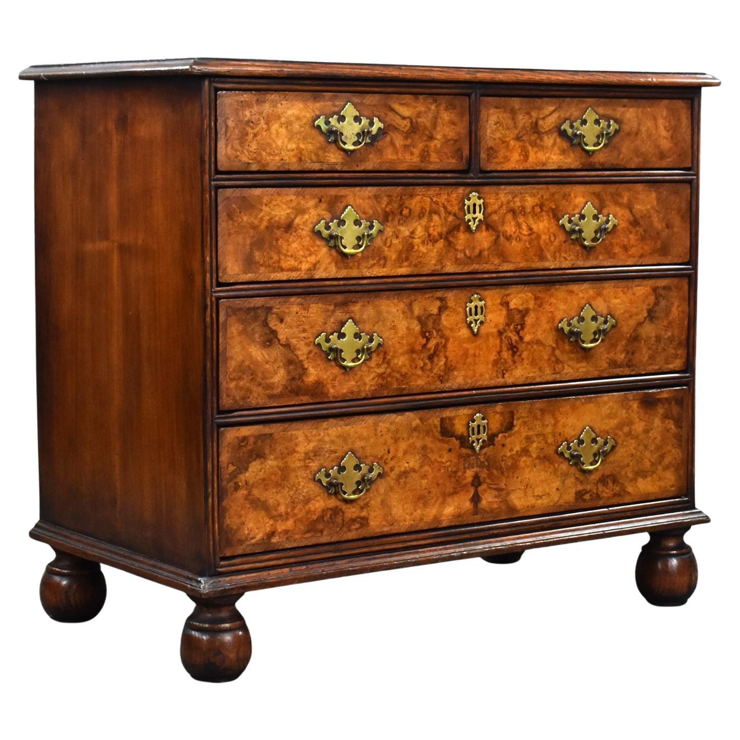 18th Century Burr Walnut Chest of Drawers