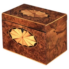 Caja de té de tejo del siglo XVIII