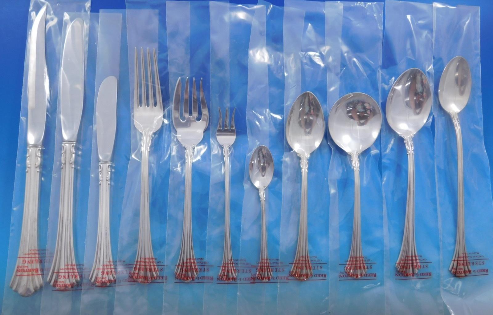18° Secolo di Reed & Barton Posate in argento sterling per 12 persone Set 149 pezzi Non usato in vendita
