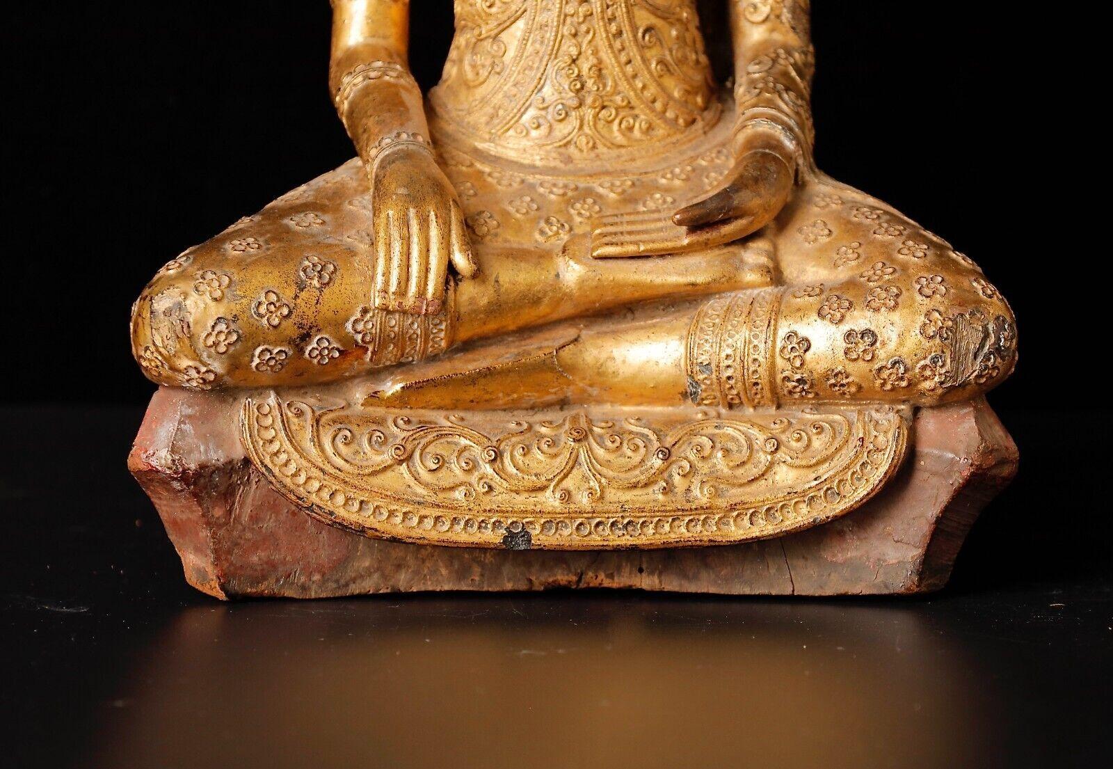 18th Century Cambodia Wood Buddha Statue 5